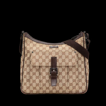 Beige Fabric Gucci Shoulder Bag