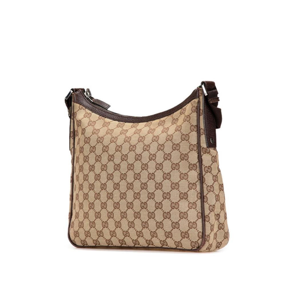 Beige Fabric Gucci Shoulder Bag