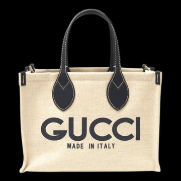 Beige Fabric Gucci Tote