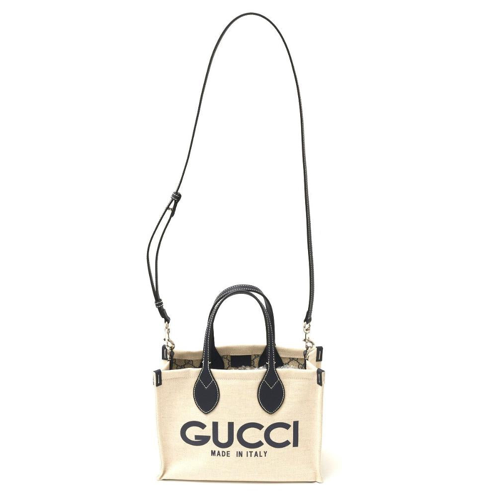 Beige Fabric Gucci Tote