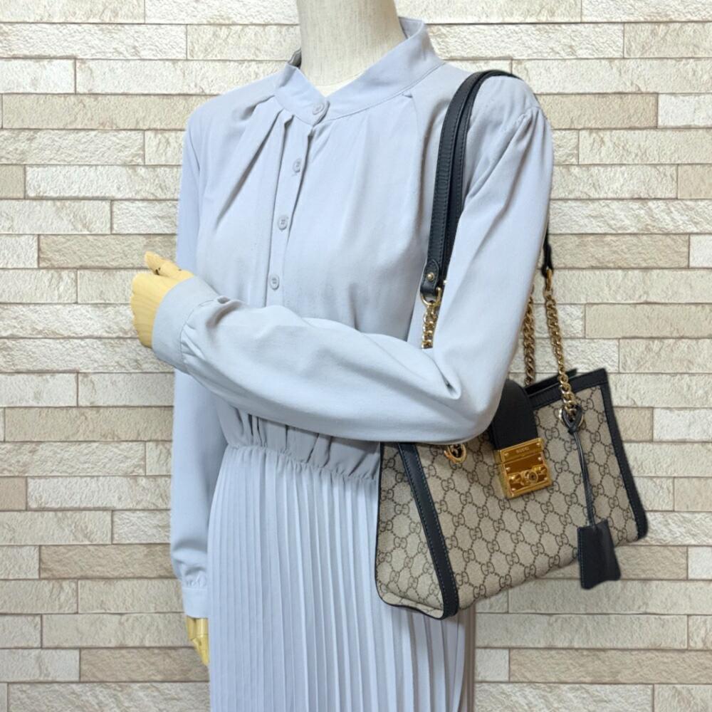 Beige Fabric Gucci Tote