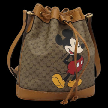 Beige Leather Gucci Shoulder Bag