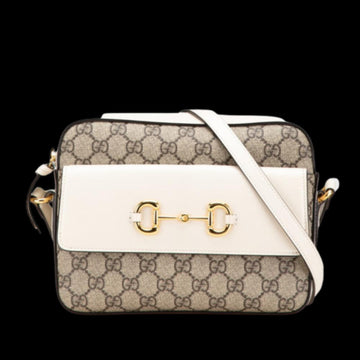 Beige Leather Gucci Shoulder Bag