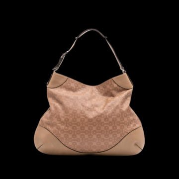 Beige Leather Gucci Tote