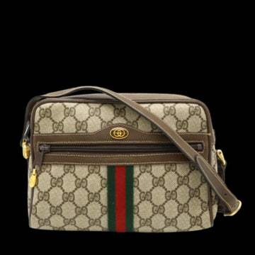 Beige Leather Gucci Shoulder Bag