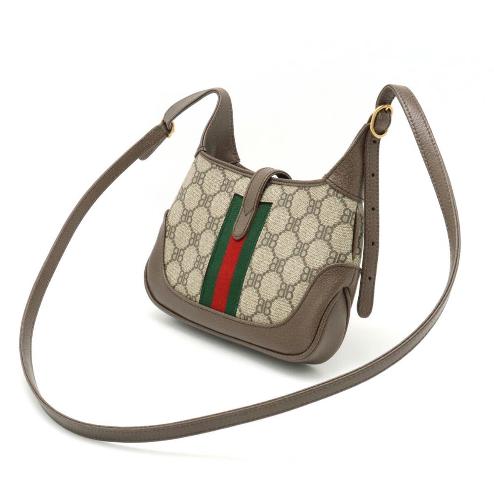 Beige Leather Gucci Jackie