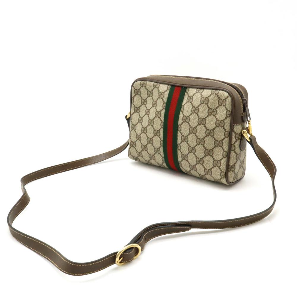 Beige Leather Gucci Shoulder Bag