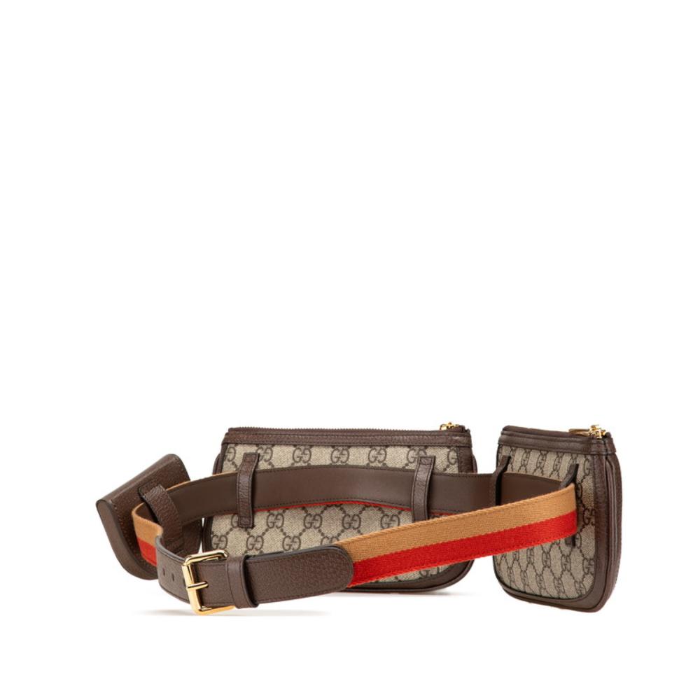 Beige Leather Gucci Belt Bag