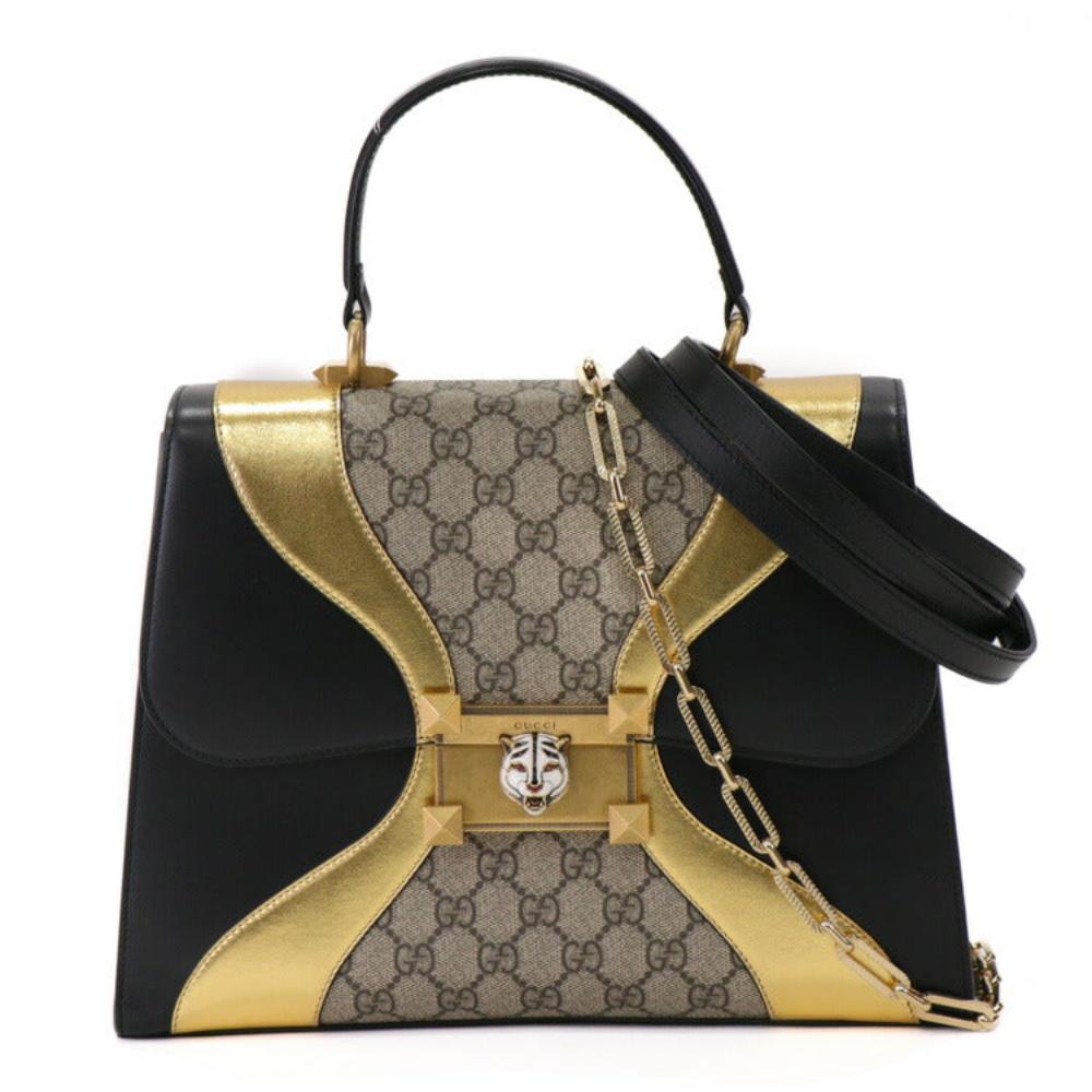 Beige Leather Gucci Handbag