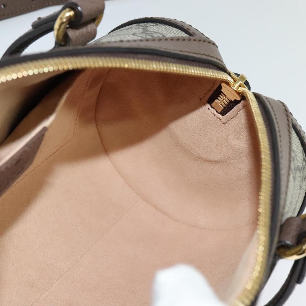 Beige Leather Gucci Boston Bag