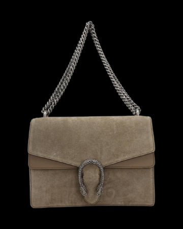 Beige Suede Gucci Dionysus