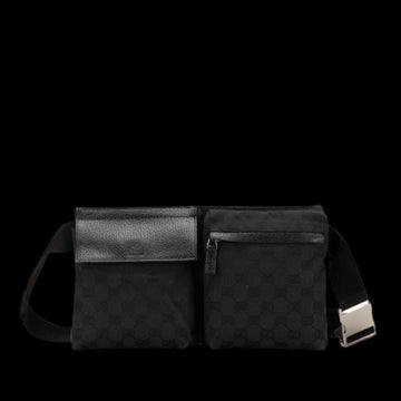 Black Canvas Gucci Belt Bag