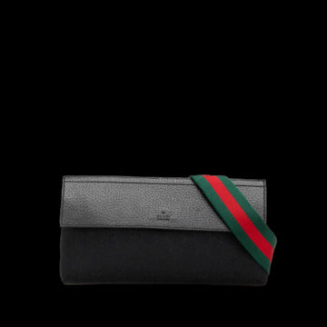 Black Canvas Gucci Crossbody Bag