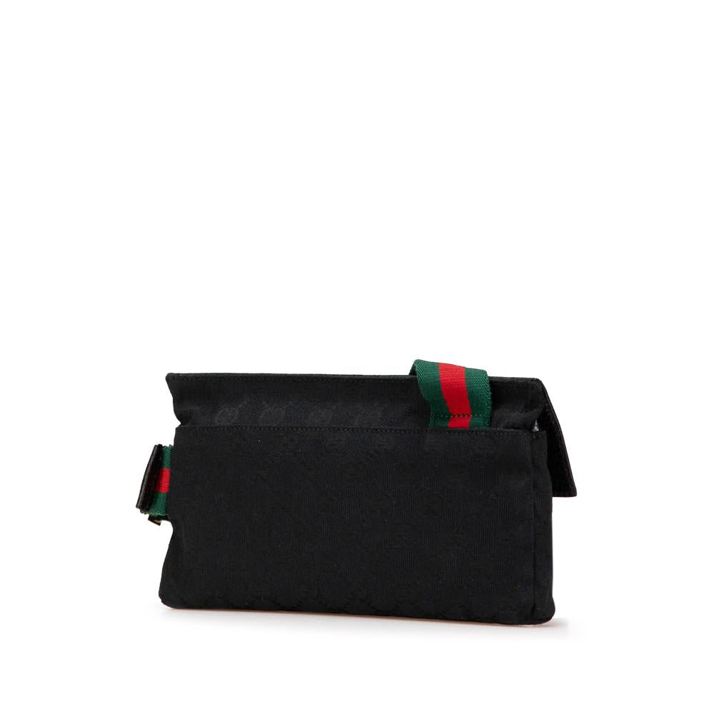 Black Canvas Gucci Crossbody Bag