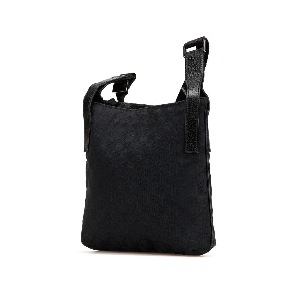 Black Canvas Gucci Crossbody Bag