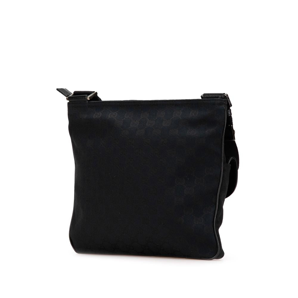 Black Canvas Gucci Crossbody Bag