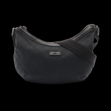 Black Canvas Gucci Shoulder Bag