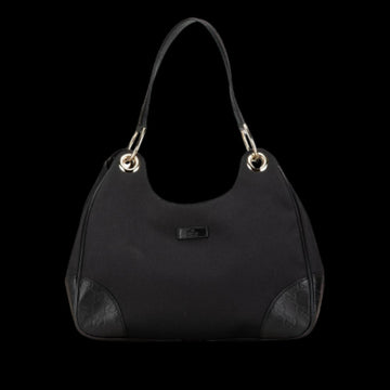 Black Canvas Gucci Shoulder Bag