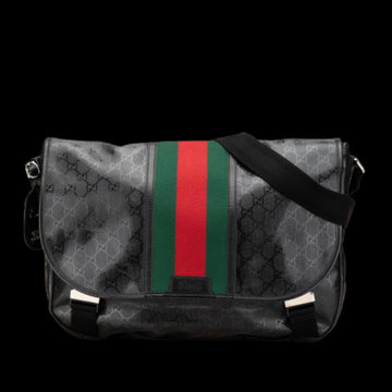 Black Fabric Gucci Crossbody Bag