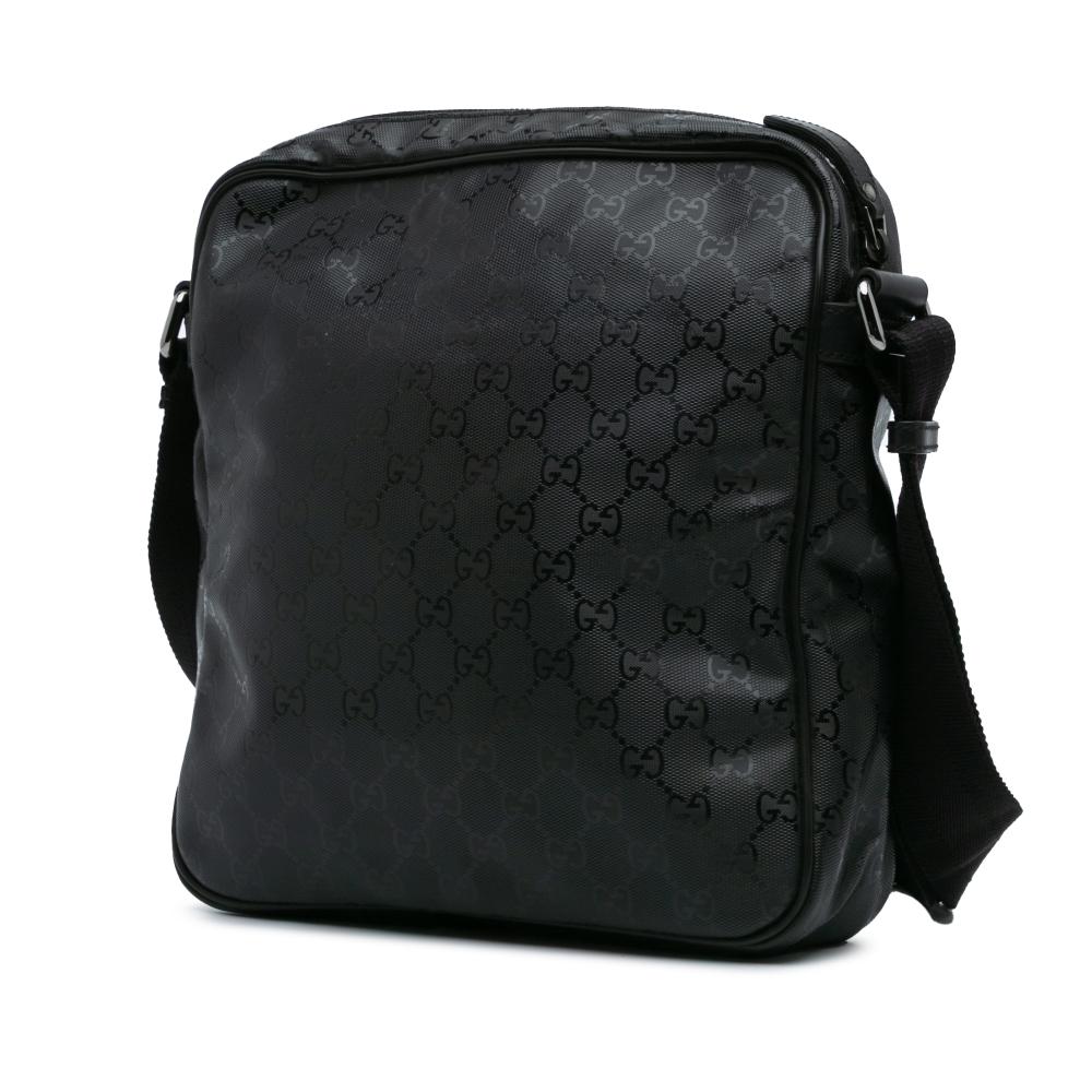 Black Fabric Gucci Crossbody Bag