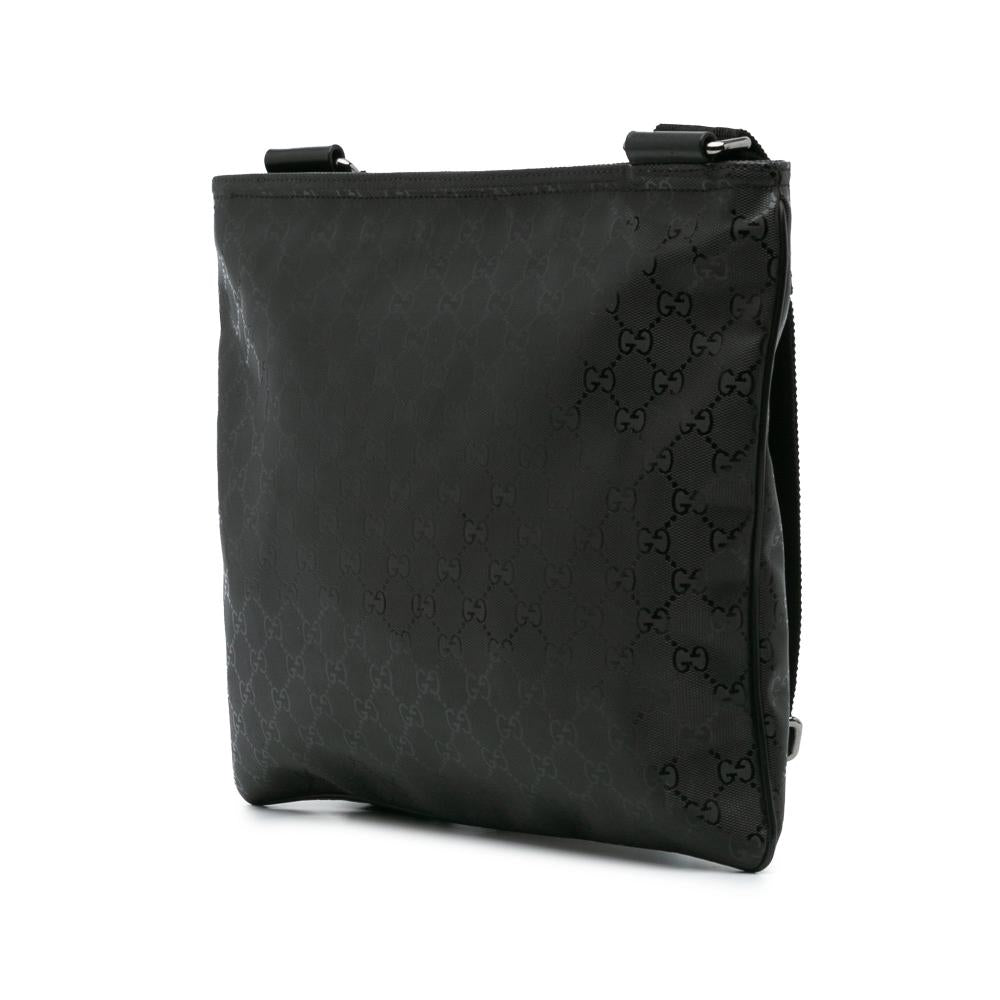 Black Fabric Gucci Crossbody Bag