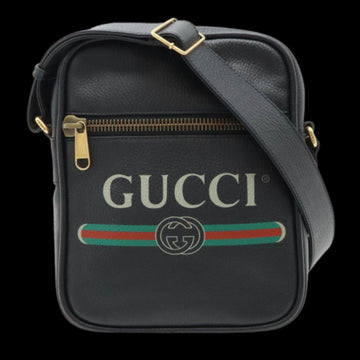 Black Leather Gucci Crossbody Bag