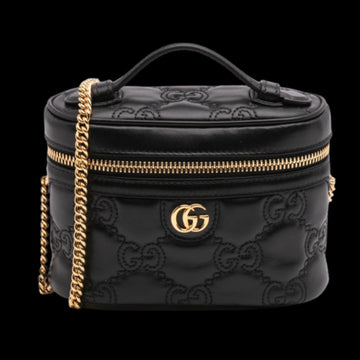 Black Leather Gucci Marmont
