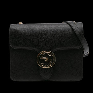 Black Leather Gucci Crossbody Bag