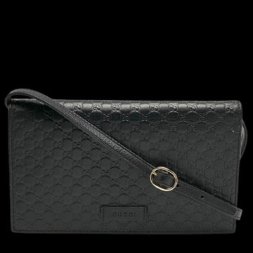 Black Leather Gucci Crossbody Bag