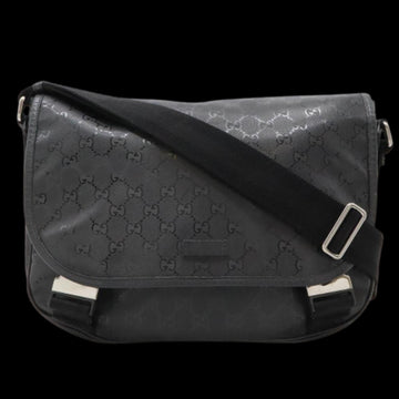Black Leather Gucci Shoulder Bag