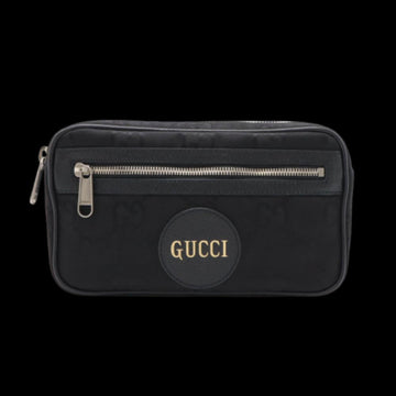 Black Leather Gucci Belt Bag