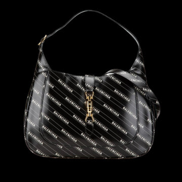 Black Leather Gucci Jackie