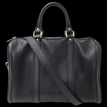Black Leather Gucci Handbag