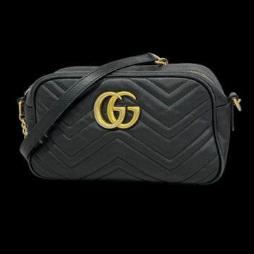 Black Leather Gucci Marmont