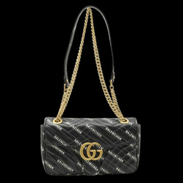 Black Leather Gucci Marmont