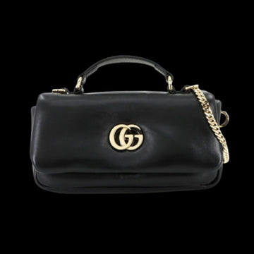 Black Leather Gucci Handbag