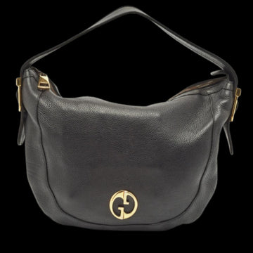 Black Leather Gucci Handbag