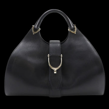 Black Leather Gucci Handbag