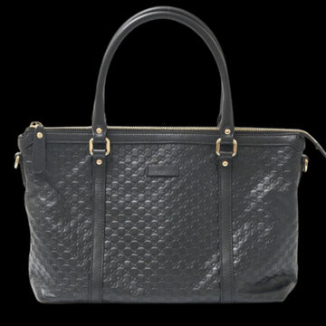 Black Leather Gucci Handbag