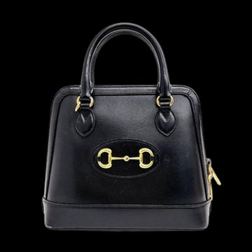 Black Leather Gucci Handbag