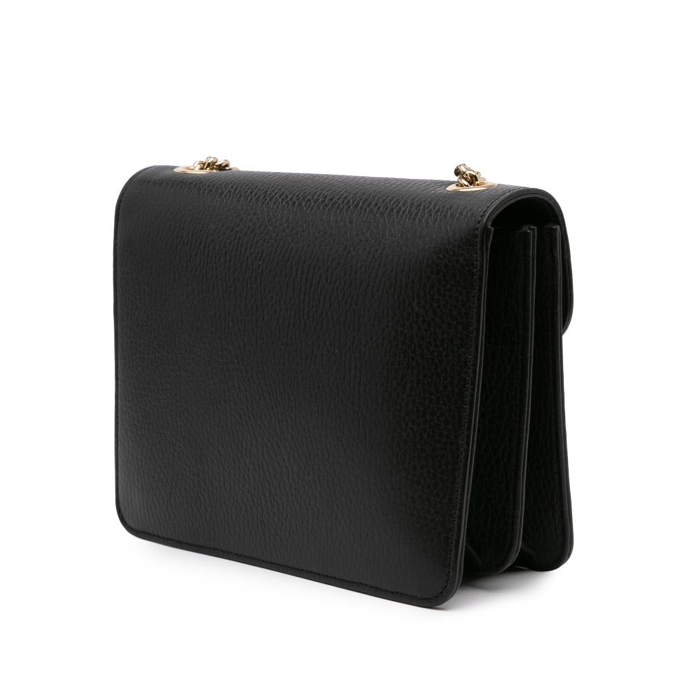 Black Leather Gucci Crossbody Bag