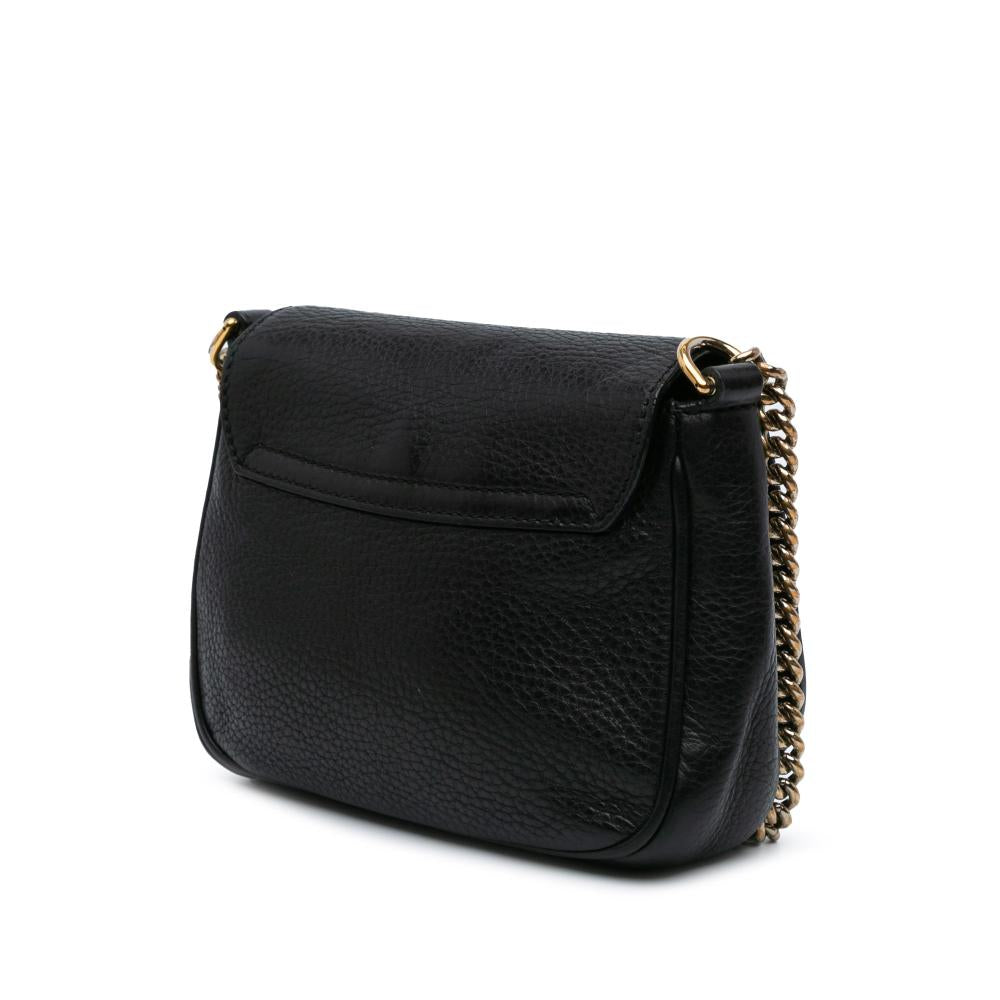 Black Leather Gucci Crossbody Bag