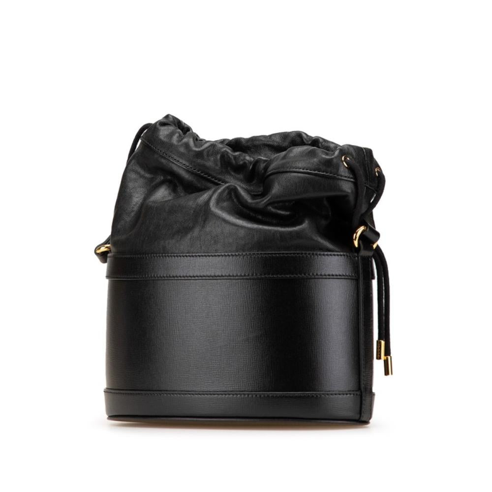 Black Leather Gucci Crossbody Bag