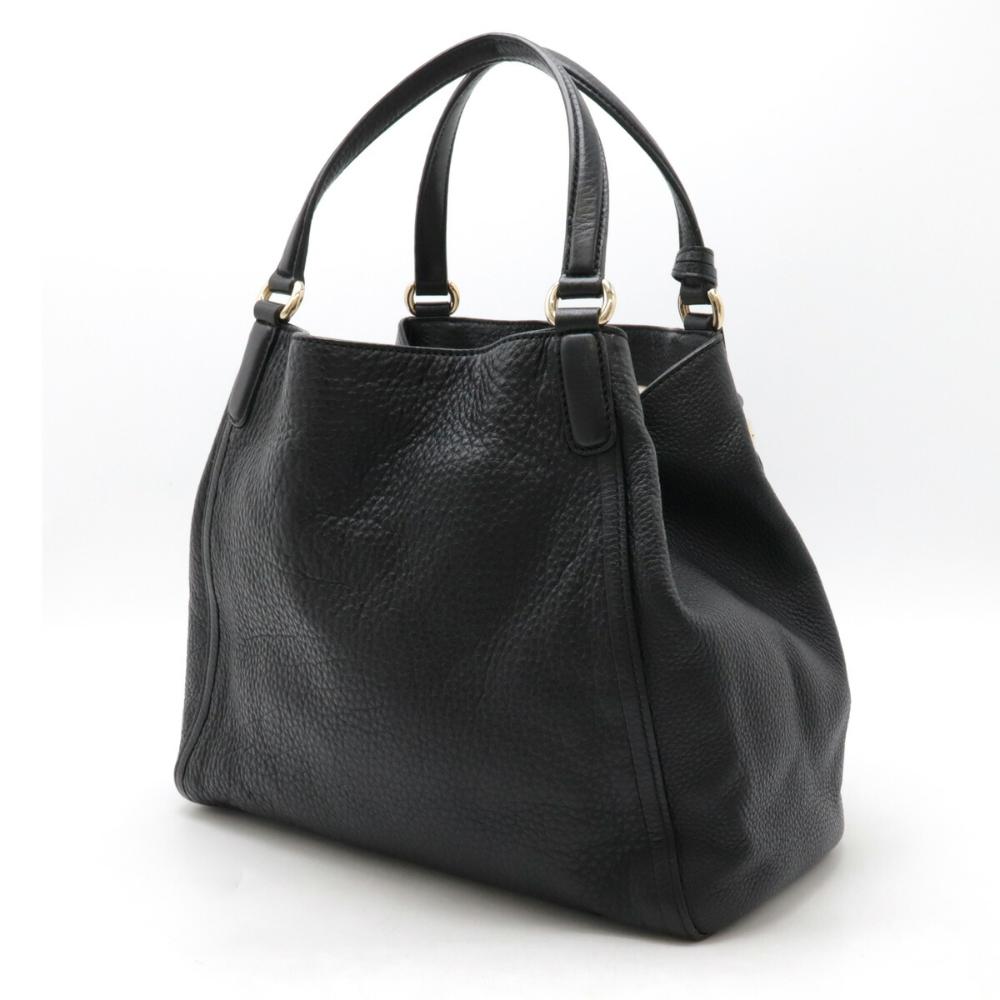 Black Leather Gucci Shoulder Bag