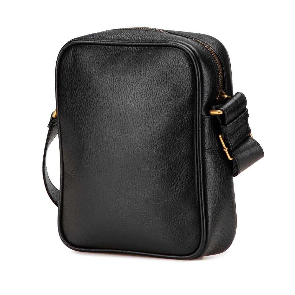 Black Leather Gucci Crossbody Bag