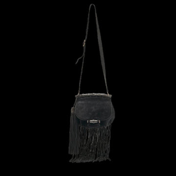 Black Suede Gucci Crossbody Bag