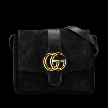 Black Suede Gucci Crossbody Bag