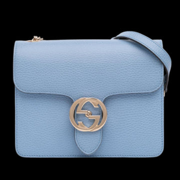 Blue Leather Gucci Crossbody Bag