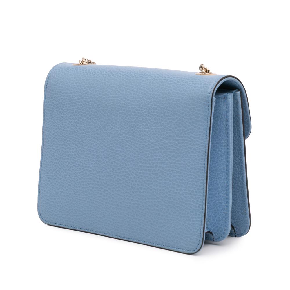 Blue Leather Gucci Crossbody Bag
