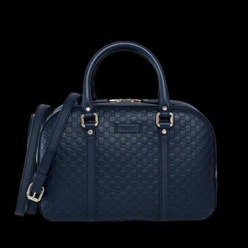 Blue Leather Gucci Handbag